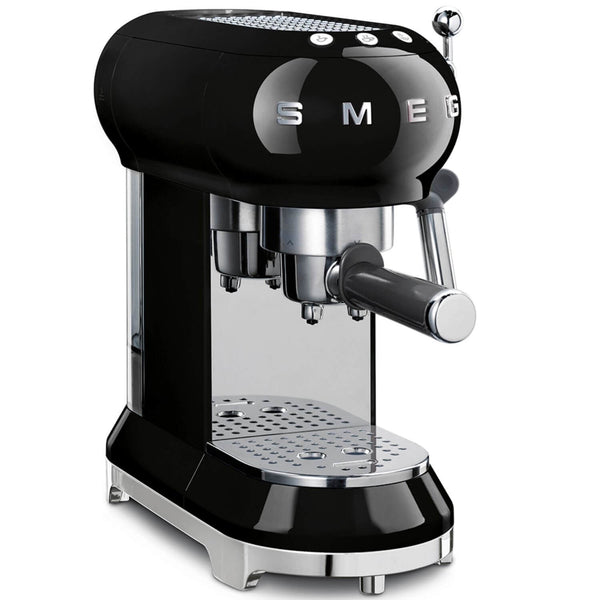 Buy Smeg  ECF01 50's Style Retro Espresso Machine - Black – Potters  Cookshop