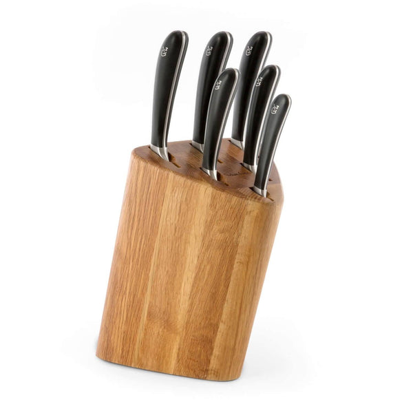 Robert Welch Signature Six Piece Knife Block Set with Sharpener